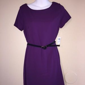 Purple 100% polyester dress